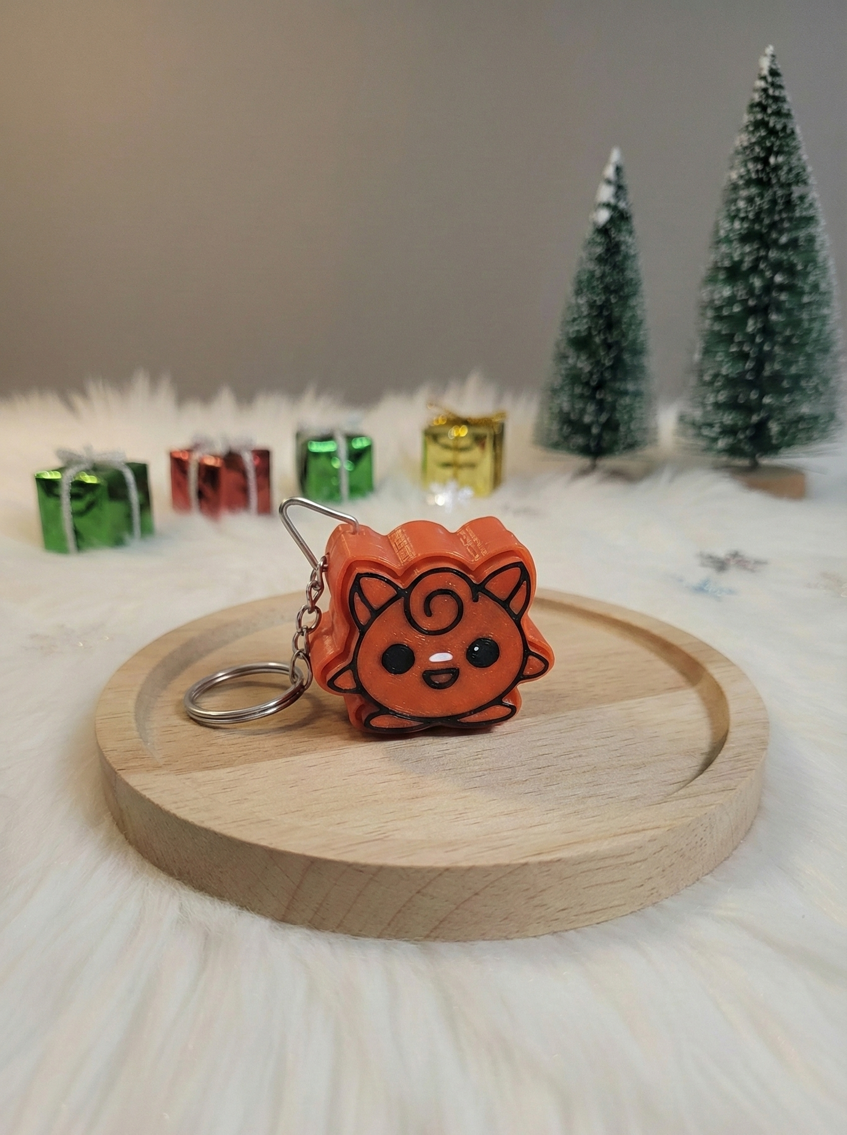 Kırmızı Jiggly Click Anahtarlık